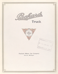 Packard truck; Packard Motor Car Company, Detroit, Michigan [Title page].