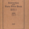 Peerless instruction and parts price book; Model 19; Model 25; 1909 [Front cover].