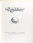 The new Rambler; Thomas B. Jeffrey & Company, Kenosha, Wisconsin, U.S.A. [Title page].