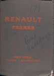 Renault Fréres; New York, Chicago, San Francisco [Front cover].