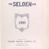 The Selden car, 1909; Selden Motor Vehicle Co. [Title page].