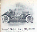 Courier" Model 10-A-1 $ 1050 [f.o.b. Dayton]; The Courier Car Company, Dayton, Ohio.