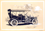 The Packard "Eighteen" open car with extension cape cart top.