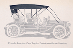 Franklin four-bow cape top, for double-rumble-seat Runabout.