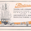 Frontenac Touring cars & Runabouts manufactured at Newburgh U.S.A. by the Abendroth & Root Manufacturing Co. [Title page].