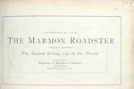 The Marmon Roadster; Catalogue No. 830-B; Nordyke & Marmon Company, Indianapolis, Ind., U.S.A. [Title page].