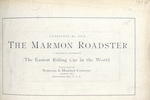 The Marmon Roadster; Catalogue No. 830-B; Nordyke & Marmon Company, Indianapolis, Ind., U.S.A. [Title page].