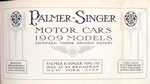 Palmer-Singer motor cars; 1909 models; Licensed under Selden patent [Title page].