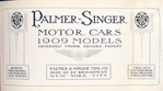 Palmer-Singer motor cars; 1909 models; Licensed under Selden patent [Title page].