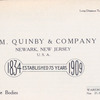 J. M. Quinby & Company, Newark, New Jersey, U.S.A.; Builders of aluminum automobile bodies [Title page].