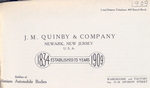 J. M. Quinby & Company, Newark, New Jersey, U.S.A.; Builders of aluminum automobile bodies [Title page].