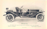 The Speedwell Model 9-C; A Roadster with a pair of cassion seats, convenient for extra two passengers; Price $ 2,500.00