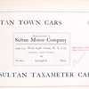 Sultan town cars; Sultan taxameter cabs [Title page].