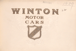 Winton motor cars; "Six" - [cylinder car]; [Front cover].