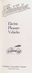 Studebaker electric pleasure vehicles [Title page].