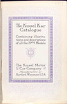 The Kissel Kar catalogue, containing illustrations and descriptions of all the 1909 Models [Title page].