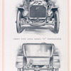 Knox cars, coming and going; Front view Knox Model "O" Tonneauette; Rear view Knox Model "O" Tonneauette.