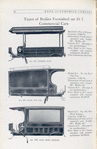 Types of bodies furnished on D-7 commercial cars.