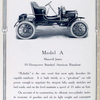 Model A; Maxwell Junior; 10 horsepower standard American Runabout.