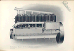 Six-cylinder motor - 45 horse power (left side).