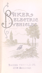 Baker electric vehicles; [View of the Baker car on the country road]; [Title page].