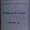 Illustrated price list of parts; "Thomas Flyers"; Model G [Front cover].