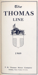 E.R. Thomas Motor Company; The Thomas line, 1909 [Title page].