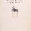 The Thomas Flyer; Champion stock car of the world [Title page].