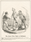 James Buchanan The great prize fight at Baltimore (cartoon).