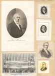 President Buchanan (five portraits); Inauguration of James Buchanan as President in front of the Capitol at Washington, March 4th, 1857.