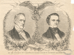 Hon. James Buchanan and John C. Breckinridge, the Democratic candidates for the Presidency and Vice-Presidency. (Ballou's Pictorial, Saturday, July 26, 1856)
