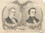 Hon. James Buchanan and John C. Breckinridge, the Democratic candidates for the Presidency and Vice-Presidency. (Ballou's Pictorial, Saturday, July 26, 1856)