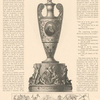 The Bryant testimonial vase. Design submitted by the Gorham Company, with plan showing groups upon the pedestal. (The Art Journal, 1875, p. 146)