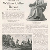 Bryant statue, New York (by Herbert Adams, Bryant Park); Etching of Bryant Home. (The Book News Monthly, 1915, p. [269])