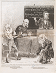 The kind of training required for future American Statesmen. (... William Cullen Bryant of the three-card monte, ...) (Caricature)