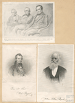 Bryant, Webster, and Irving as they appeared at the public meeting held in memory of J. Fenimore Cooper in 1852; William Cullen Bryant [two portraits].