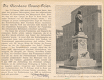 Das Giordano Bruno-Denkmal aus dem Campo di Fiori zu Rom.