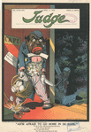 [Bryan] "Ah'm afraid to go home in de dark." (Judge, vol. 54, no. 1382, April 11, 1908)
