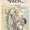 Bryan in his great play : Conservatism. (Puck, vol. LIX, no. 1534, July 25, 1906)