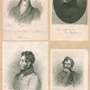 Edward Bulwer Lytton [four portraits].