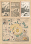 John Bunyan [three facsimile of frontispieces to Pilgrim]; Plan of the road from the City of Desctruction to the Celestial City. Engraved expressly for Virtue's elegant edition of The Pilgrim's Progress.