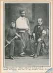 Ernest [Ernst] de Bunsen, with two of the wounded French soldiers.
