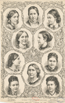 Celebrated English "ladies of the time." (4. Baroness Burdett-Coutts).