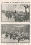 The funeral of the Baroness Burdett-Coutts. (The procession passing along Piccadilly; The procession approaching the Abbey by way of Victoria Street.) (Black & White, Jan. 1907, p. 53.)