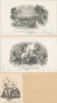 Burgoyne's retreat; Burgoyne's attack on the American Batteaux; Burgoyne addressing the Indians.