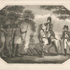General Burgoyne addressing the Indians at their War [?] Feast, in Canada.