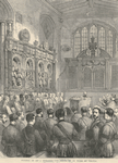 Funeral of Sir J. Burgoyne. - The  Chapel of St. Peter ad Vincula. (The Graphic, Oct. 28, 1871.)