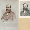 Hon. Anson Burlingame [2 portraits, #1 engraved for the Ecletic by Perine & Giles, N.Y.]