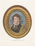 Lord Byron,from the miniature given by him to Leigh Hunt and now owned by Mr. J. Pierpont Morgan.