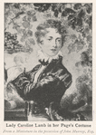 Lady Caroline Lamb in her page's costume. [One of Lord Byron's lovers].